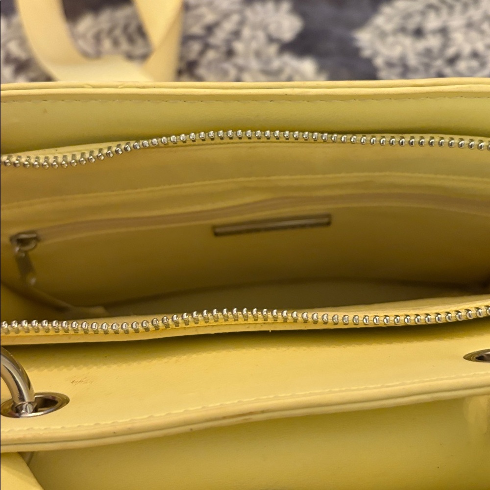 Steve Madden Bevelyn Yellow Perforated Crossbody Bag - Picture 10 of 11